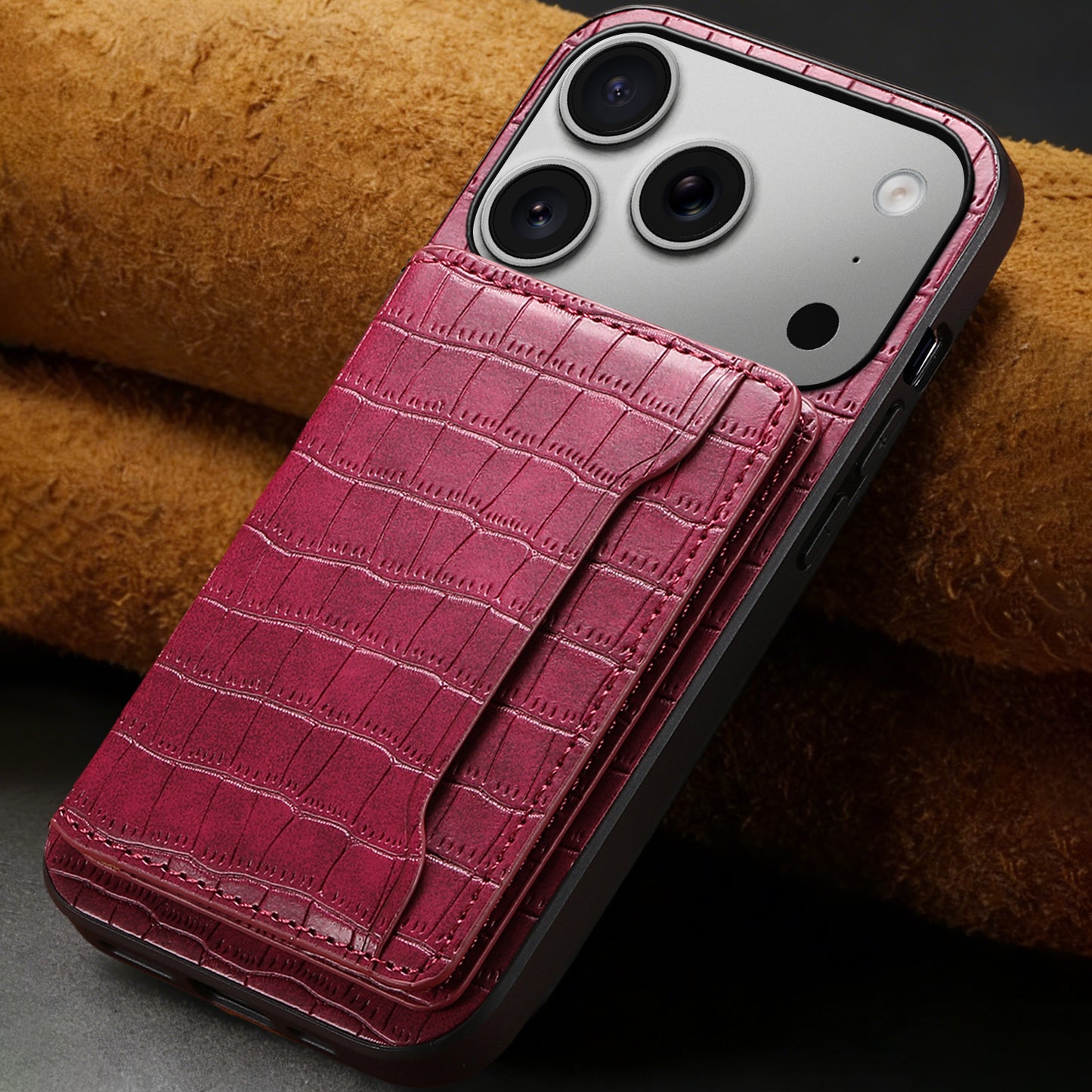 2-IN-1 PU Bag Case - Crocodile pattern