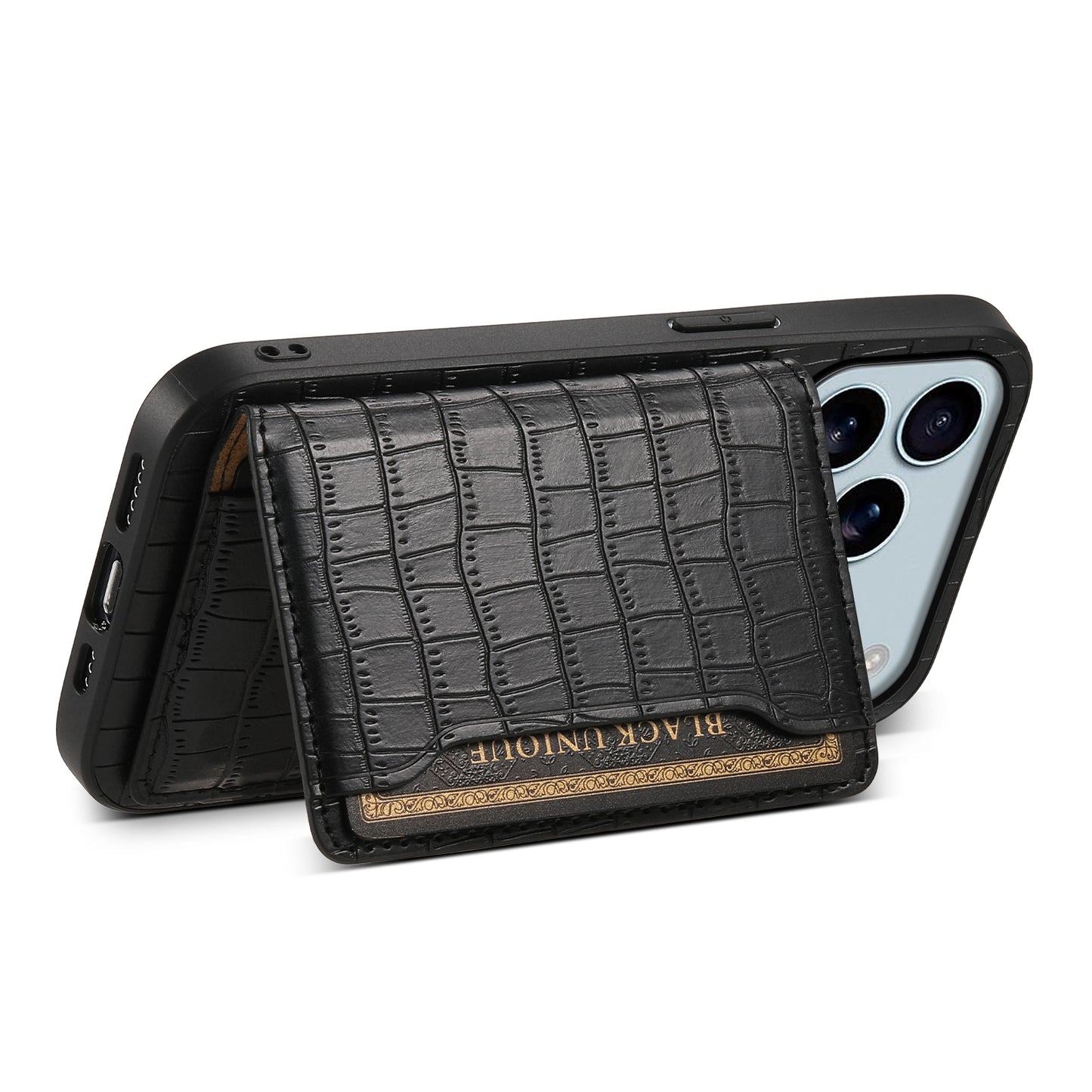 2-IN-1 PU Bag Case - Crocodile pattern