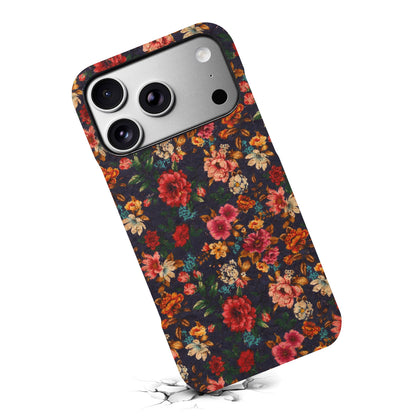 Floral Pattern Cork PC Phone Case