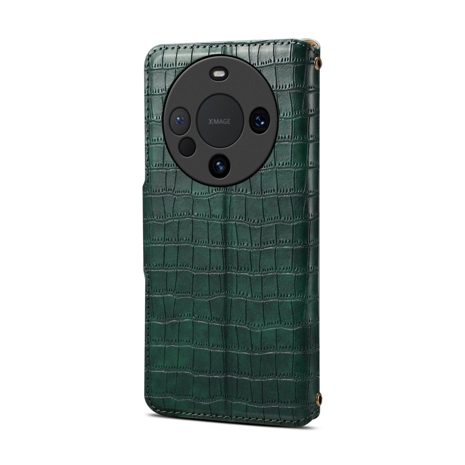Crocodile PU Leather Huawei Cover Wallet Phone Case（Green）