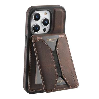 iPhone Series 2IN1 Magnetic Case & Card Bag（Brown）