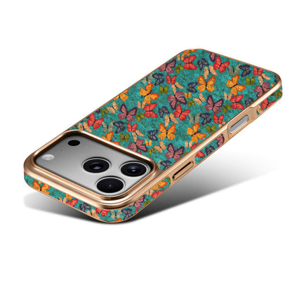 Floral Butterfly Electroplated Phone Case