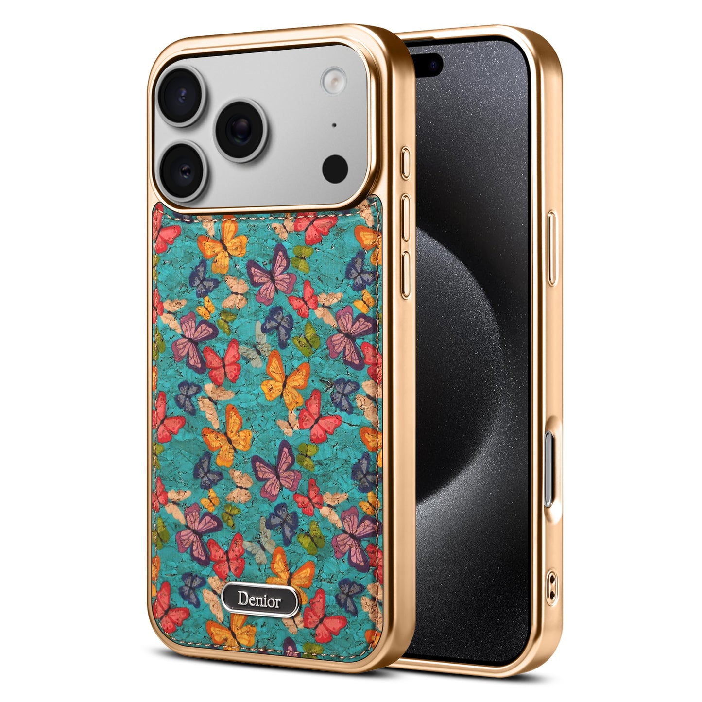 Butterfly Printed Magnetic Electroplated Phone Case