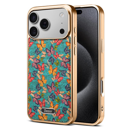 Butterfly Printed Magnetic Electroplated Phone Case