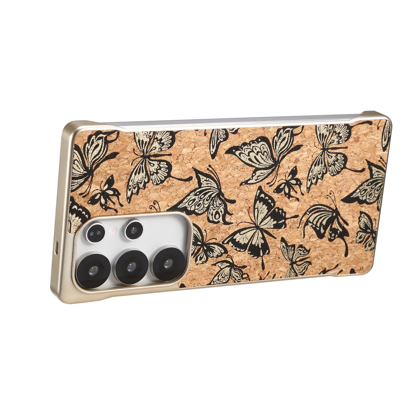 Cork Floral Borderless Magnetic Phone Case (For Samsung)