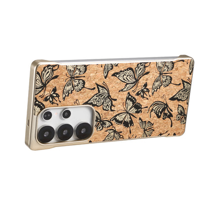 Cork Floral Borderless Magnetic Phone Case (For Samsung)