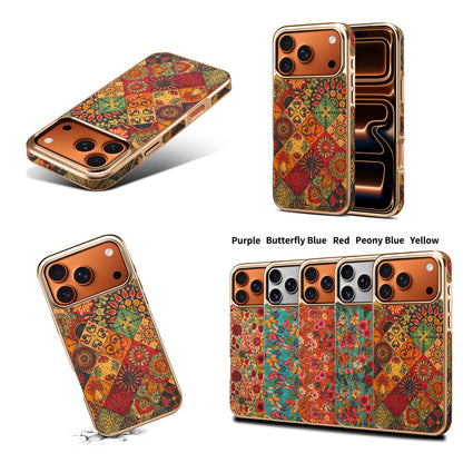 Floral Butterfly Electroplated Phone Case