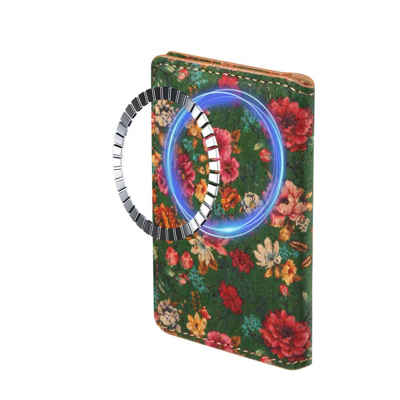 Cork Printed Magnetic Card Holder