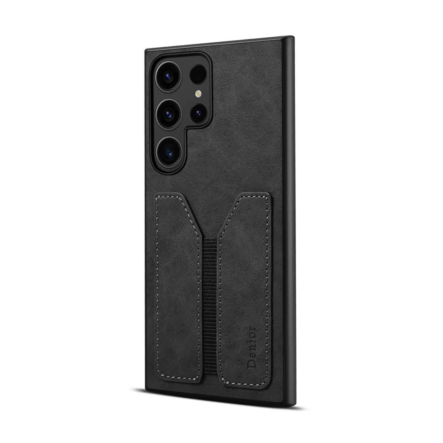 PU Retro Faux Leather DV Elastic Card Holder Phone Case (For Samsung)