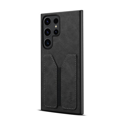 PU Retro Faux Leather DV Elastic Card Holder Phone Case (For Samsung)