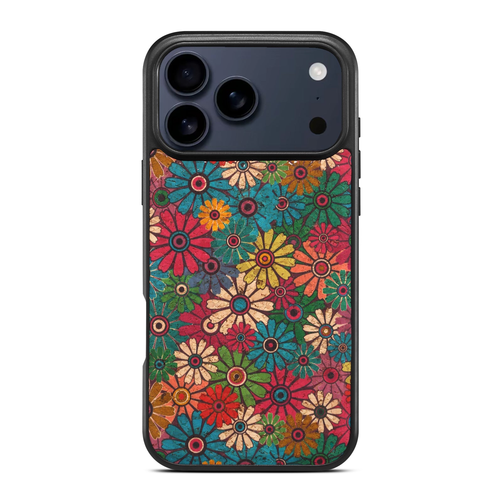 Floral Cork Mag Case