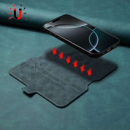 PU Retro Faux Leather Pattern Magnetic Wallet Phone Case