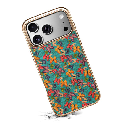 Floral Butterfly Electroplated Phone Case