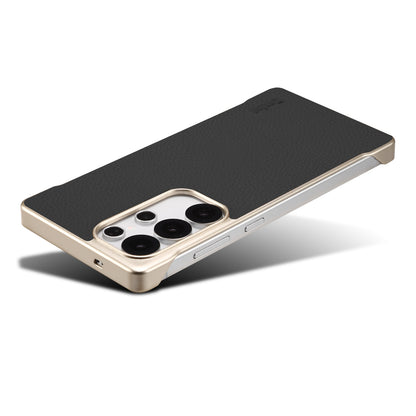 Genuine Leather Litchi Texture Magnetic Phone Case (For Samsung)