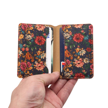 Cork Printed Magnetic Card Holder