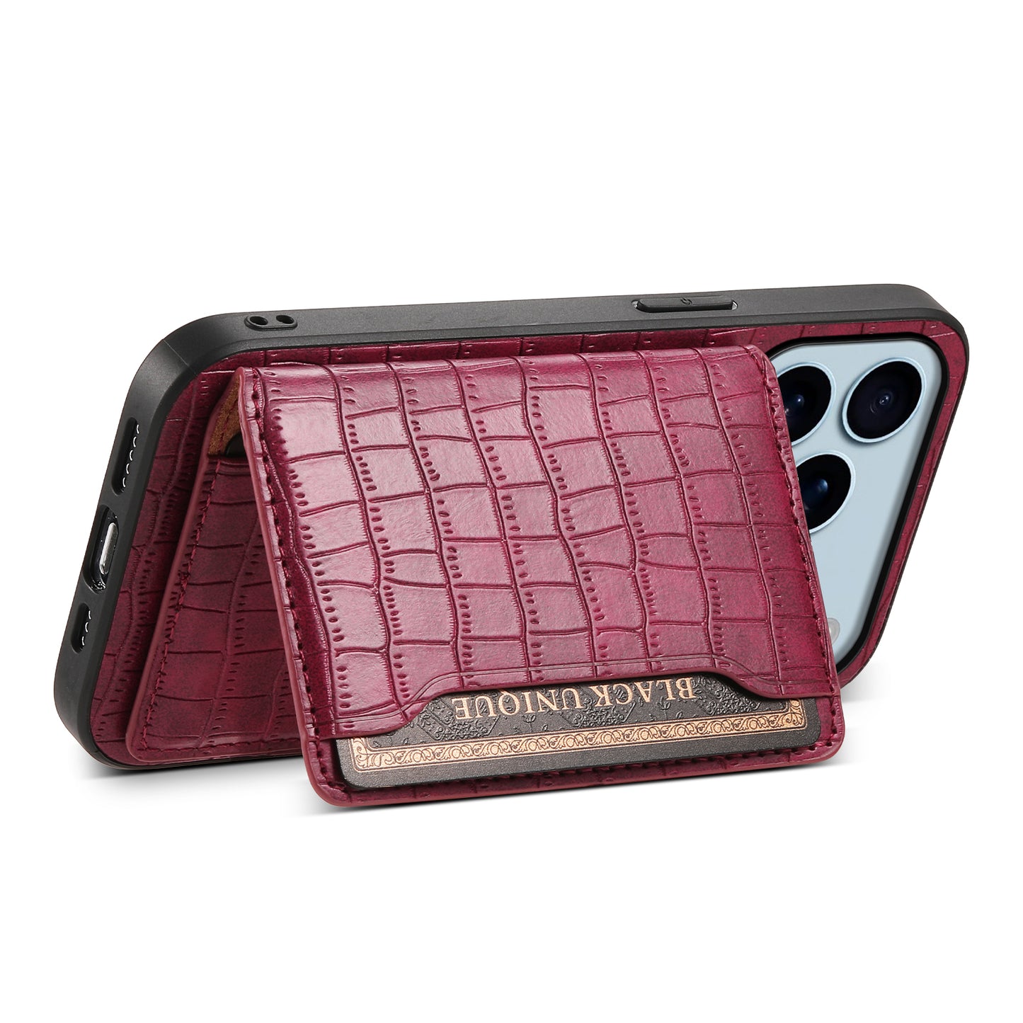 2-IN-1 PU Bag Case - Crocodile pattern