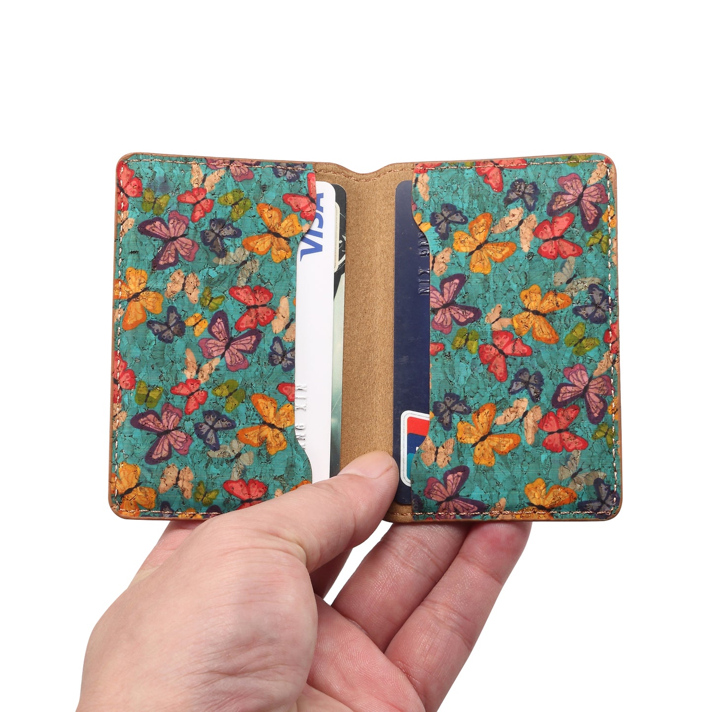 Cork Printed Magnetic Card Holder