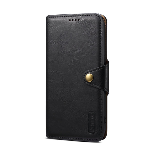PU Faux Leather Pattern Button Stand Wallet Phone Case