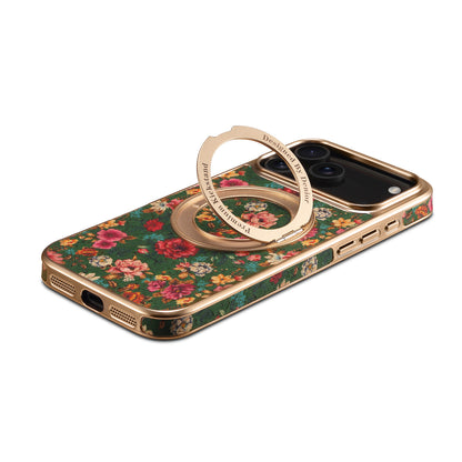 IPhone Series 360 ° Rotating Bracket Anti Drop Cork Phone Case (Green)