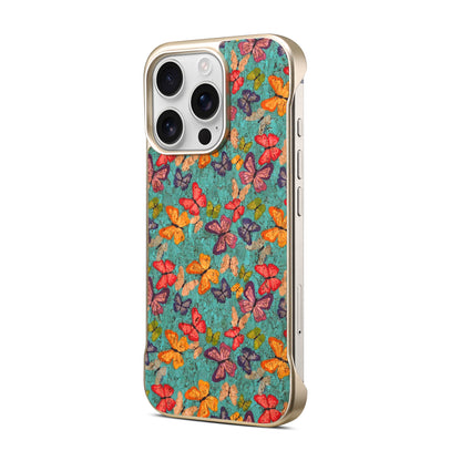 Floral Pattern Cork Borderless Magnetic Phone Case