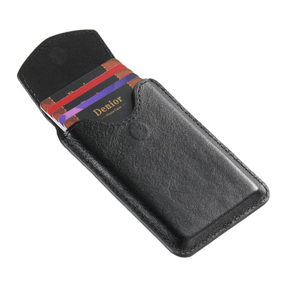 Genuine Leather Magnetic Card Holder