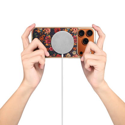 Butterfly Printed Magnetic Electroplated Phone Case