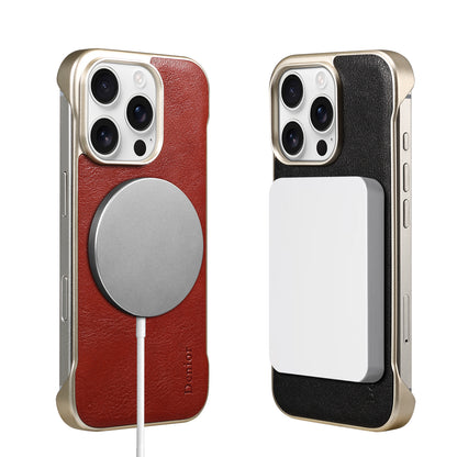 Genuine Leather Borderless Magnetic Phone Case