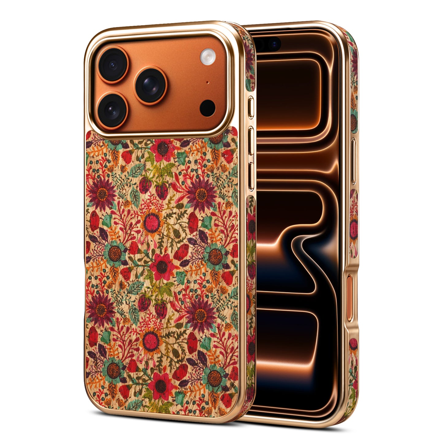 Floral Butterfly Electroplated Phone Case