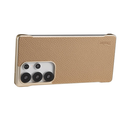 Genuine Leather Litchi Texture Magnetic Phone Case (For Samsung)
