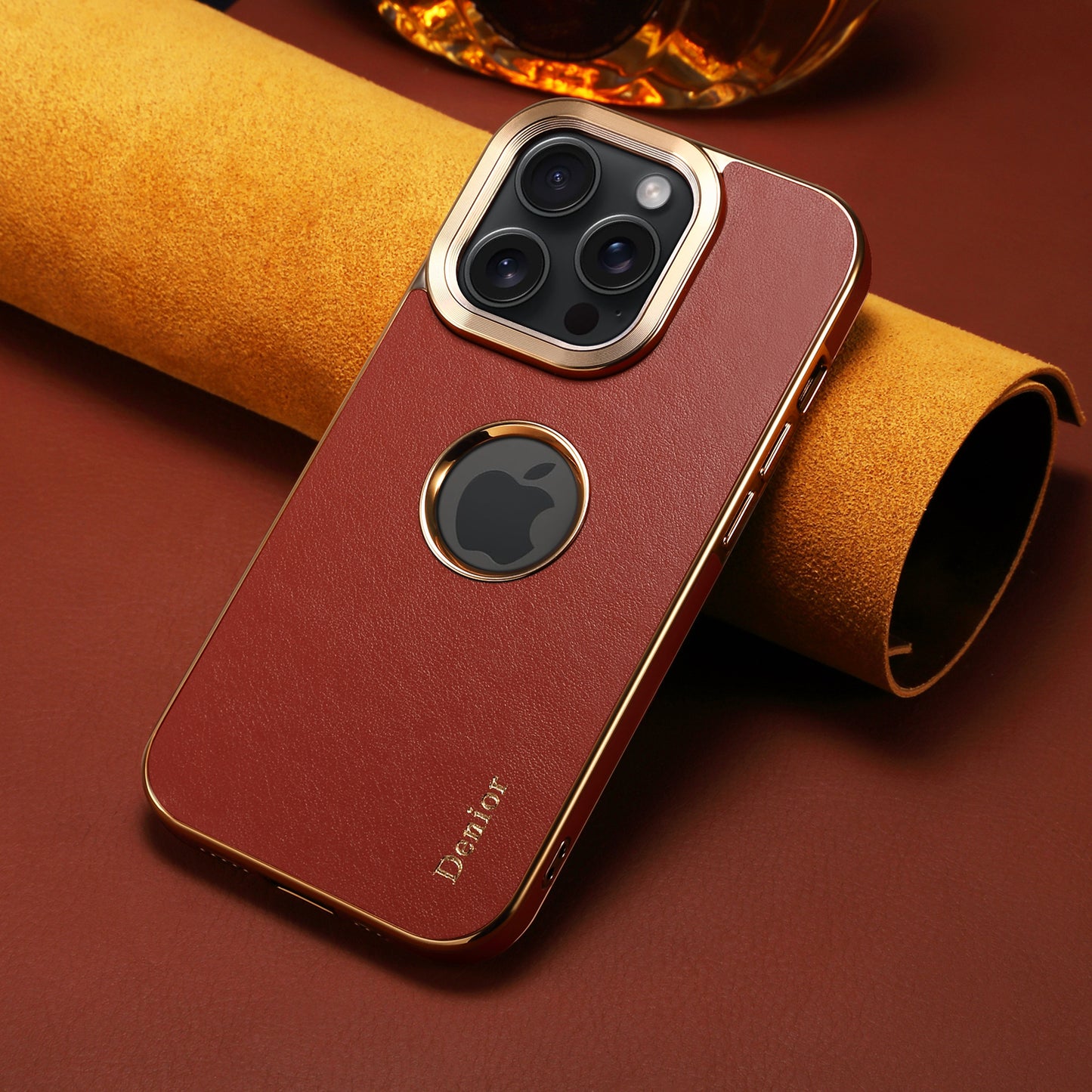 Fragrant Calfskin Electroplated Phone Case