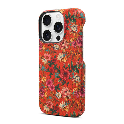 Floral Pattern Cork PC Phone Case