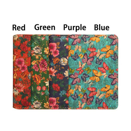 Cork Printed Magnetic Card Holder