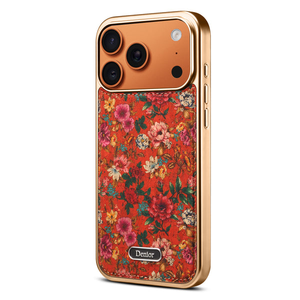 Butterfly Printed Magnetic Electroplated Phone Case
