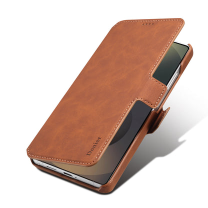 PU Retro Faux Leather Detachable Magnetic Wallet Stand Phone Case (For Samsung)