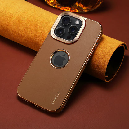 Fragrant Calfskin Electroplated Phone Case