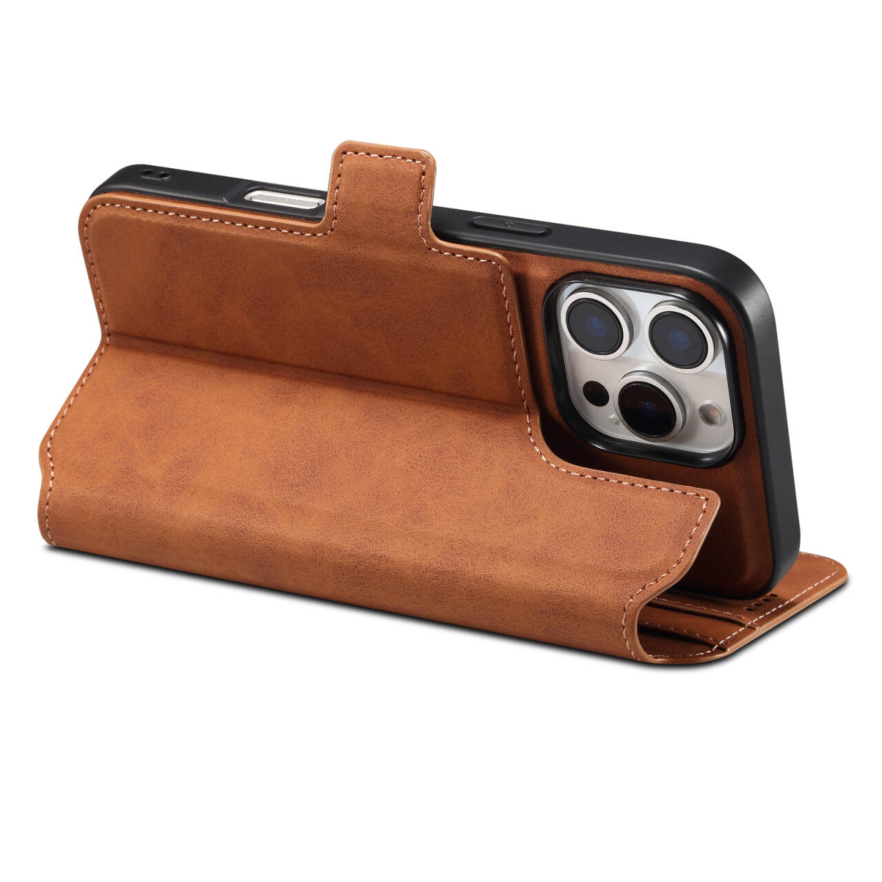 PU Retro Faux Leather Pattern Magnetic Wallet Phone Case