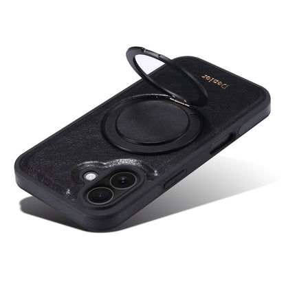 Genuine Leather 360° Rotating Gear Stand Phone Case