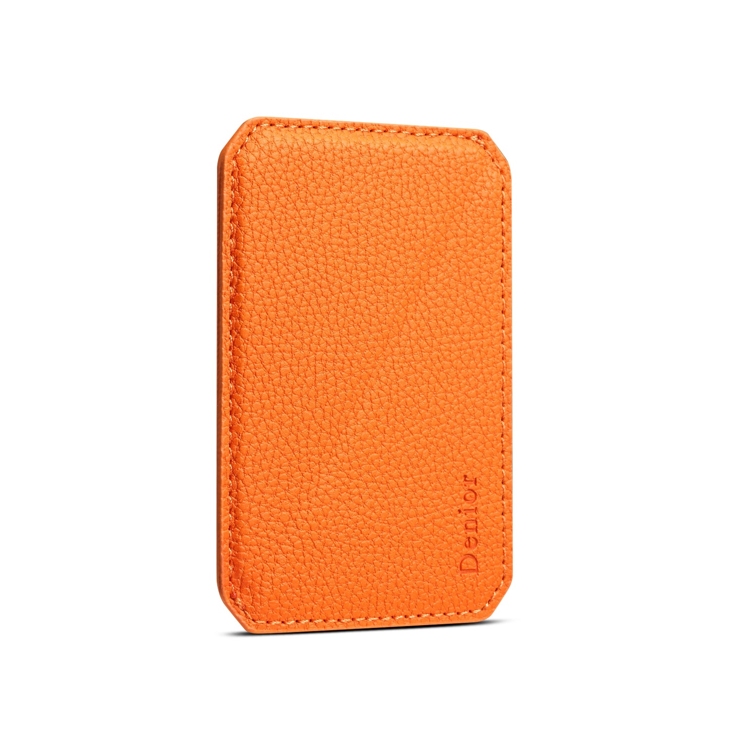 PU Faux Leather Lychee Texture Magnetic Card Holder