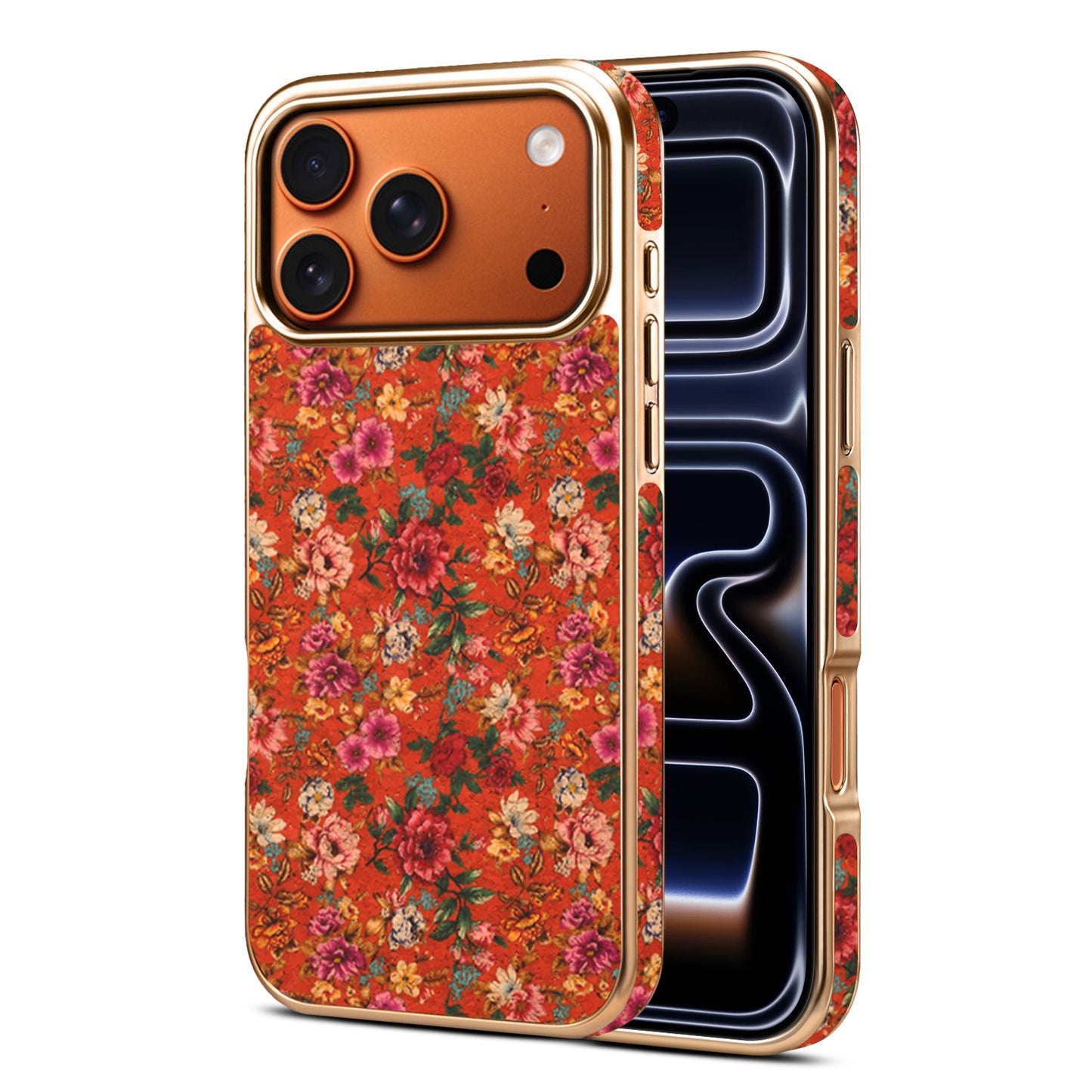 Floral Butterfly Electroplated Phone Case