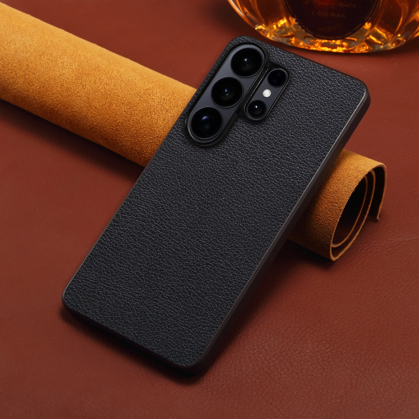 PU Faux Leather Litchi Texture Phone Case Back Cover (For Samsung)