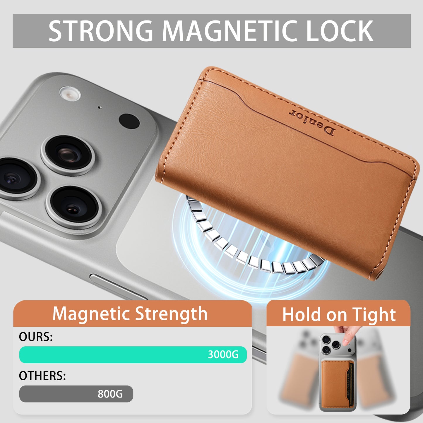 Bifold PU Leather Mag Wallet - Outer Slot