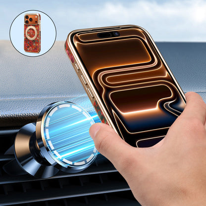 Floral Pattern Gear Electroplated Phone Case