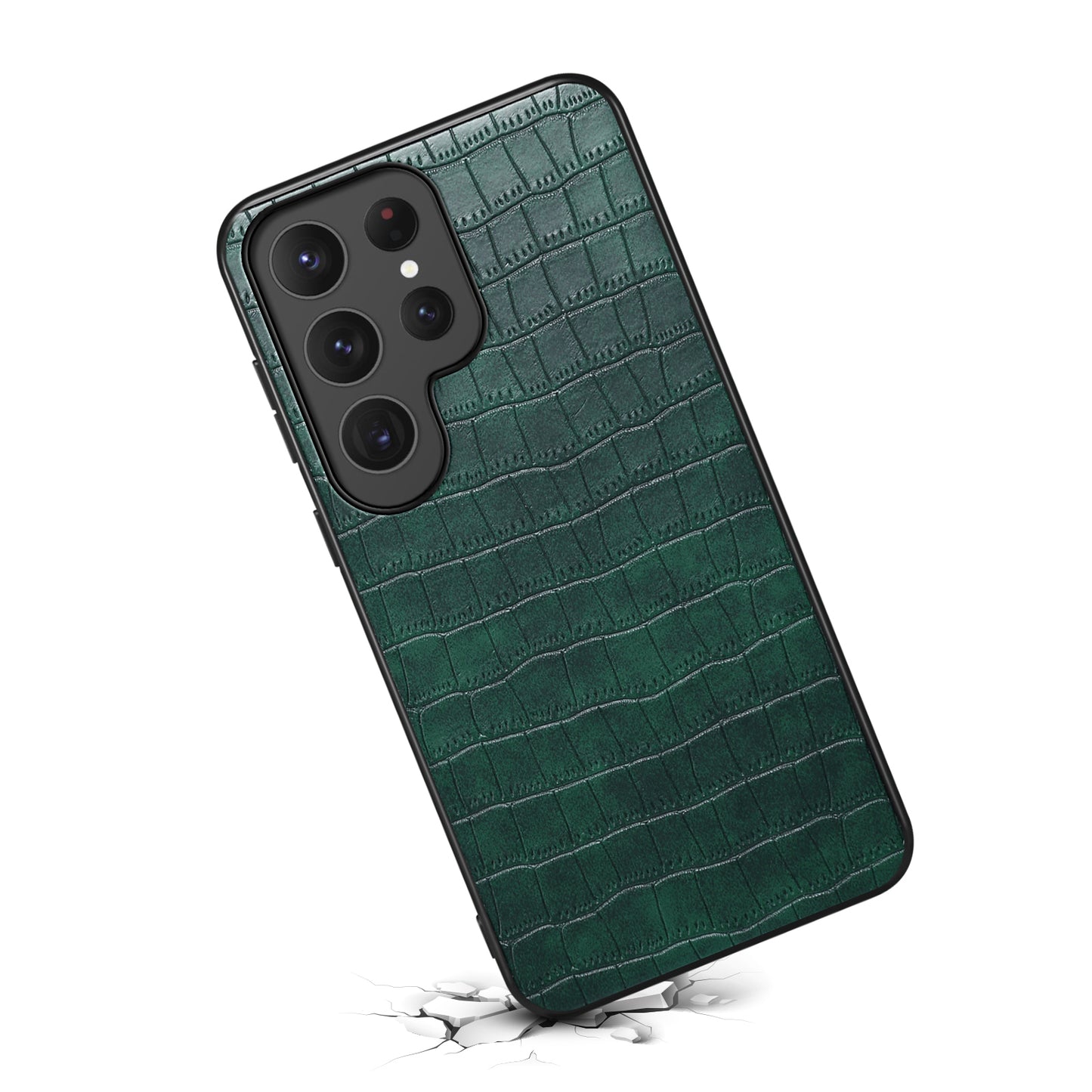 PU Faux Leather Crocodile Texture Phone Case Back Cover (For Samsung)