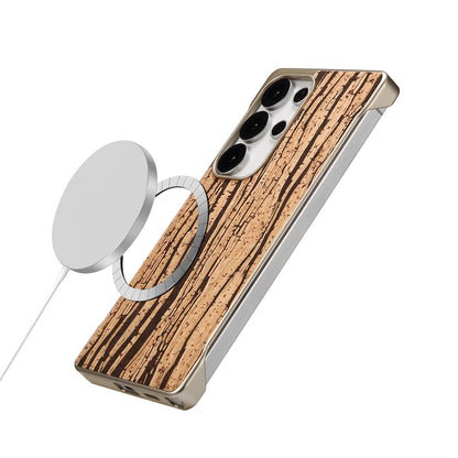 Cork Floral Borderless Magnetic Phone Case (For Samsung)