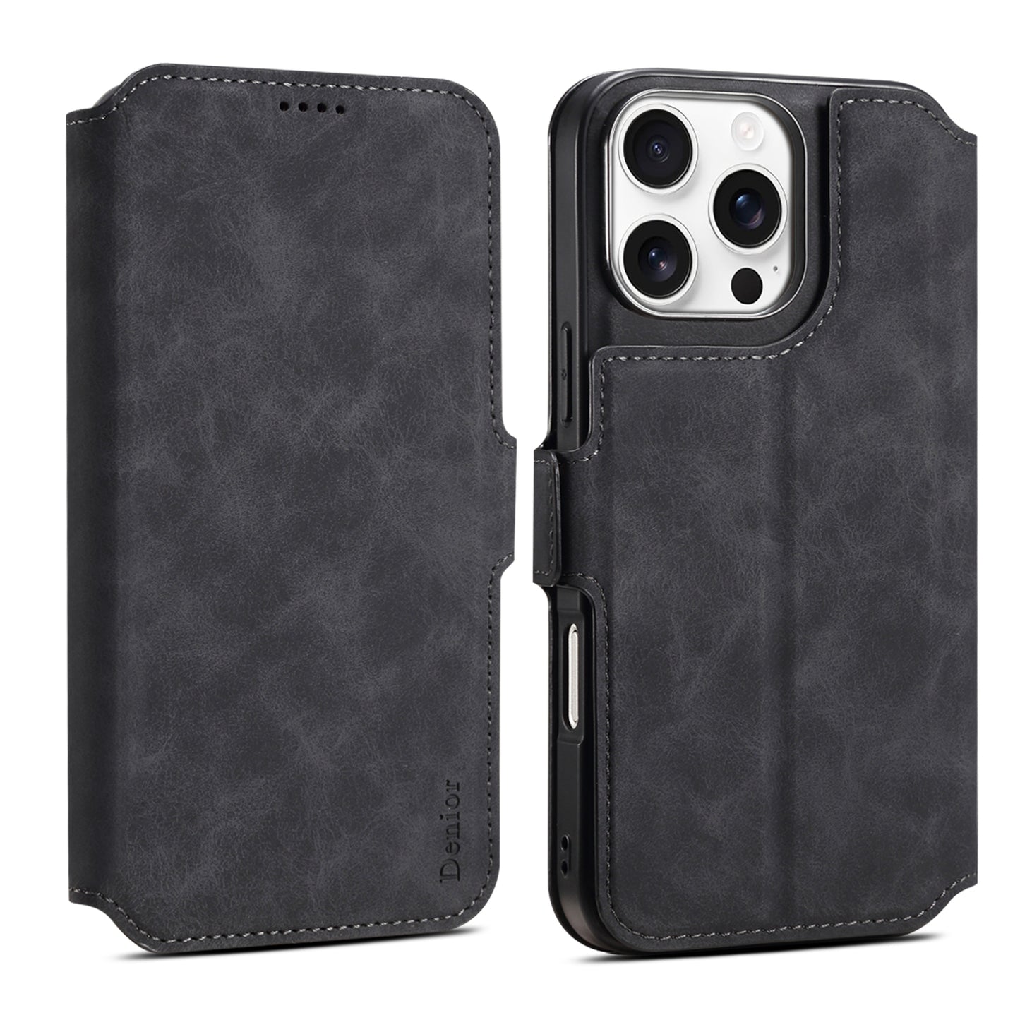 PU Retro Faux Leather Pattern Magnetic Wallet Phone Case