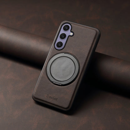 PU Skin‑Feel Texture Rotating Magnetic Phone Case (For Samsung)