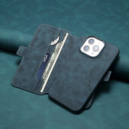 PC Retro Faux Leather Pattern Detachable Magnetic Wallet Phone Case