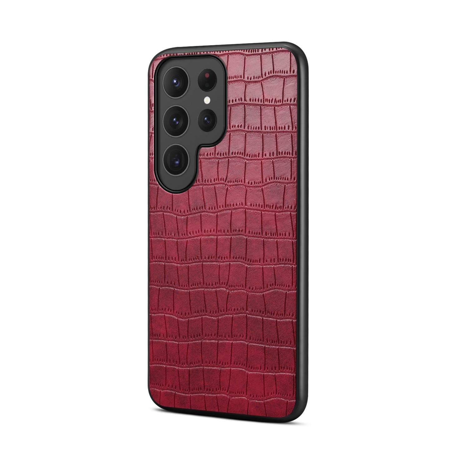 PU Faux Leather Crocodile Texture Phone Case Back Cover (For Samsung)