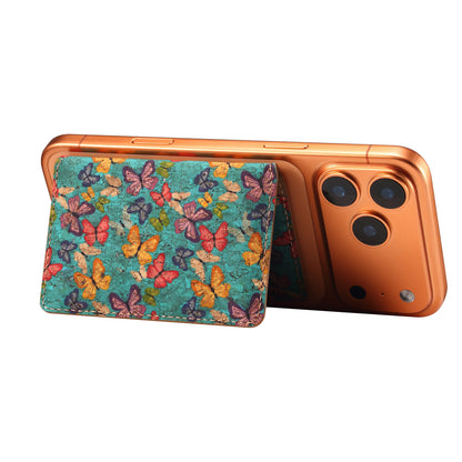 Cork Printed Magnetic Card Holder