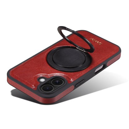 Genuine Leather 360° Rotating Gear Stand Phone Case